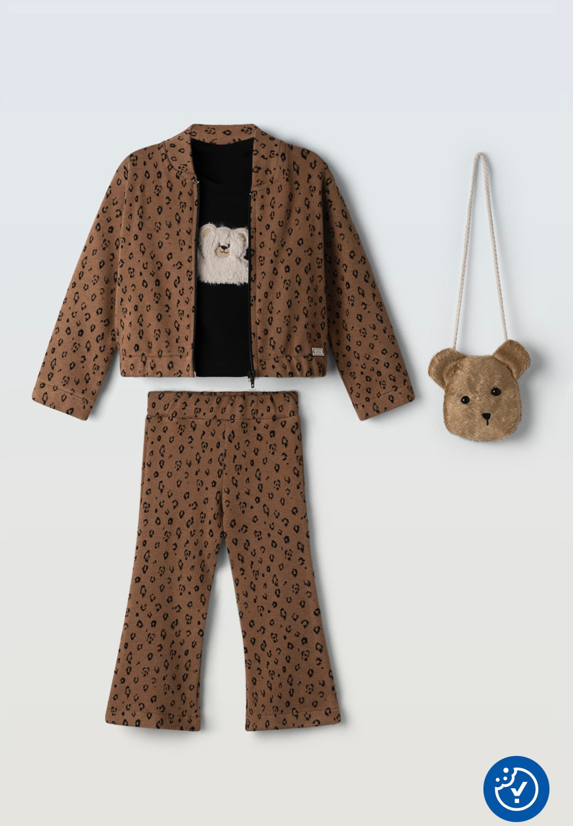 Coordinato animalier e borsetta
