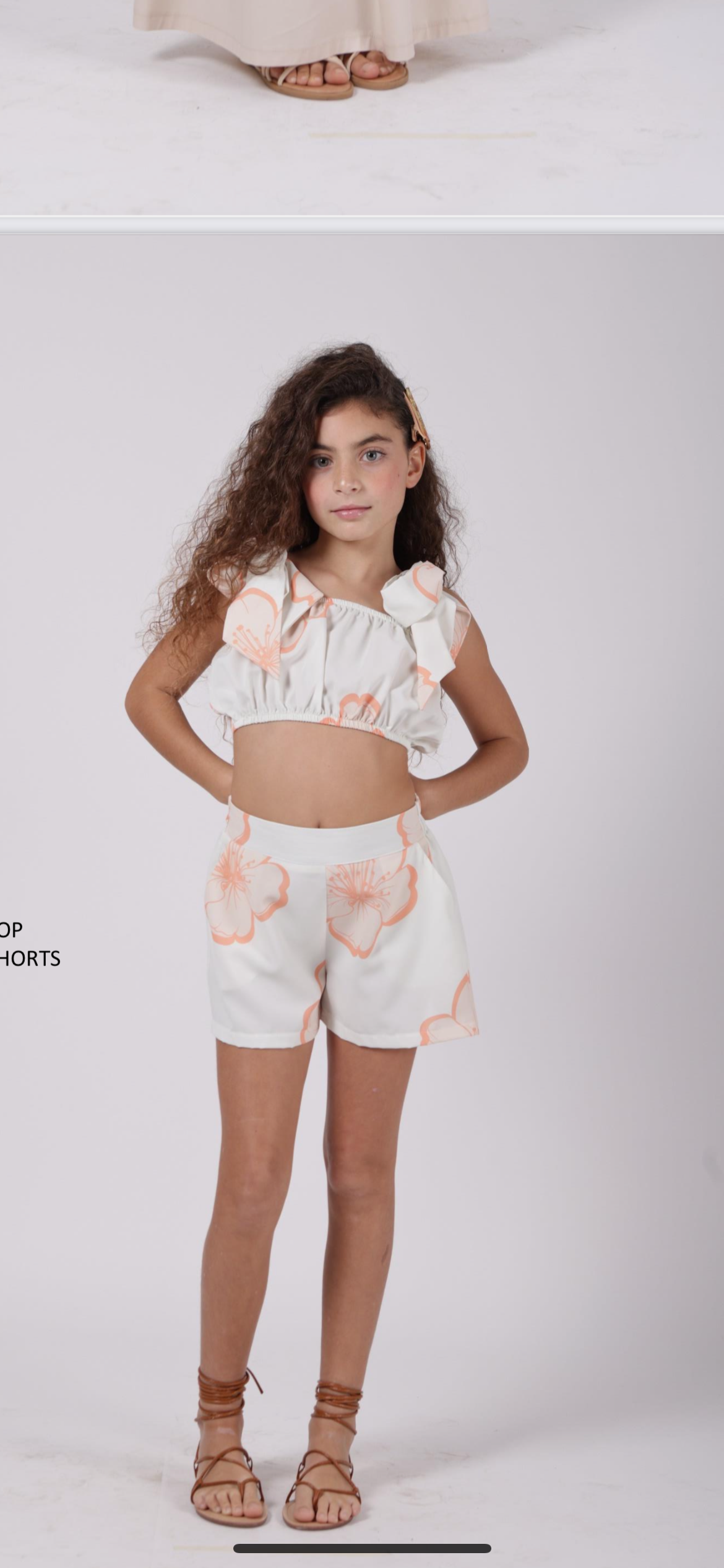 Top e shorts floreale Janice