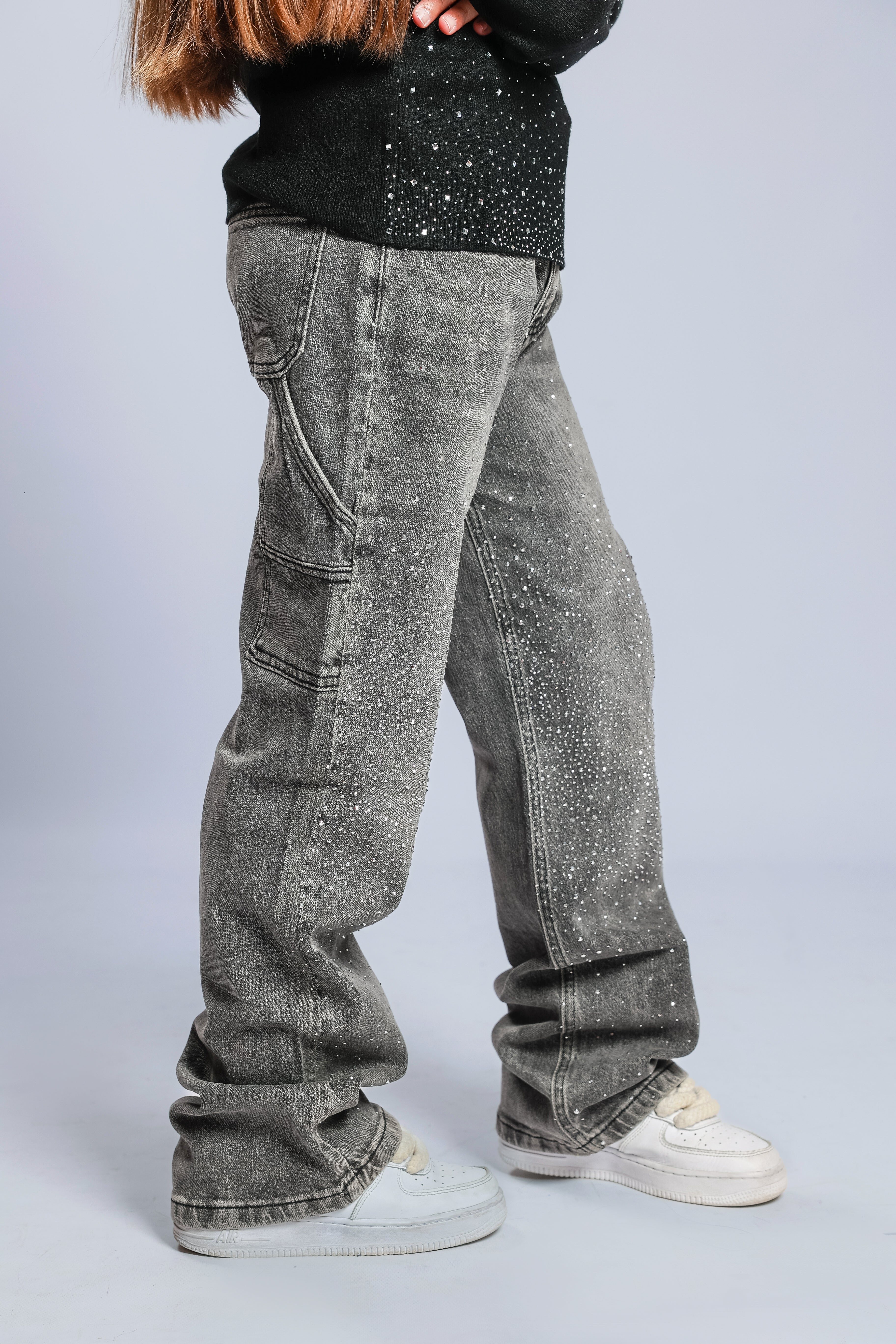 Jeans brillantinato