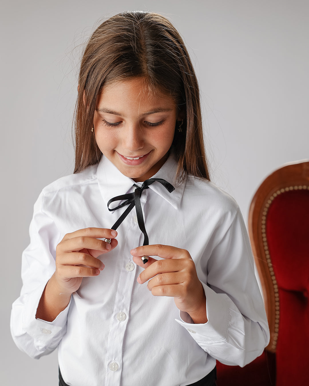Camicia con fiocco