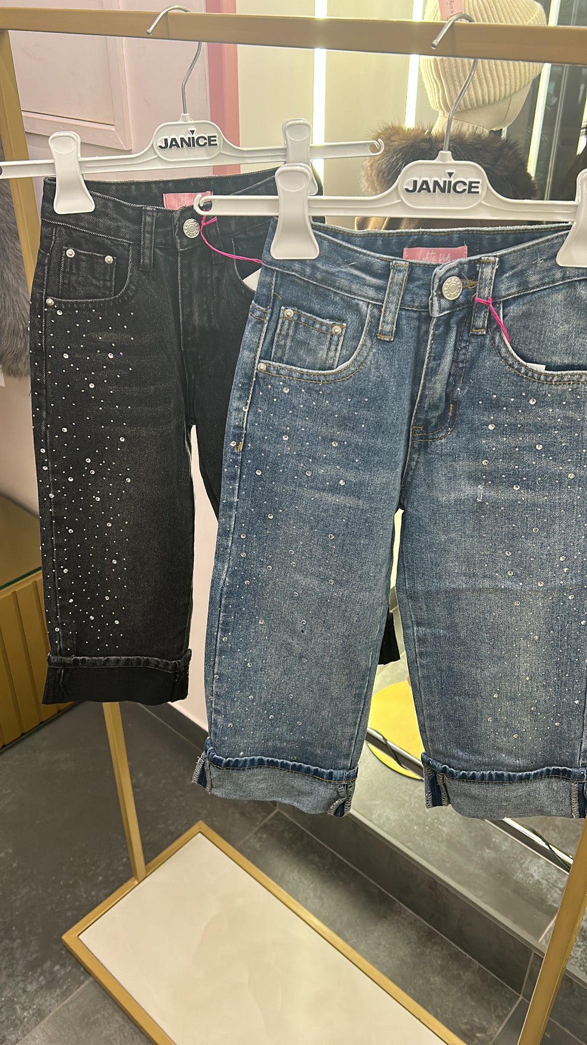 Jeans brillantinato