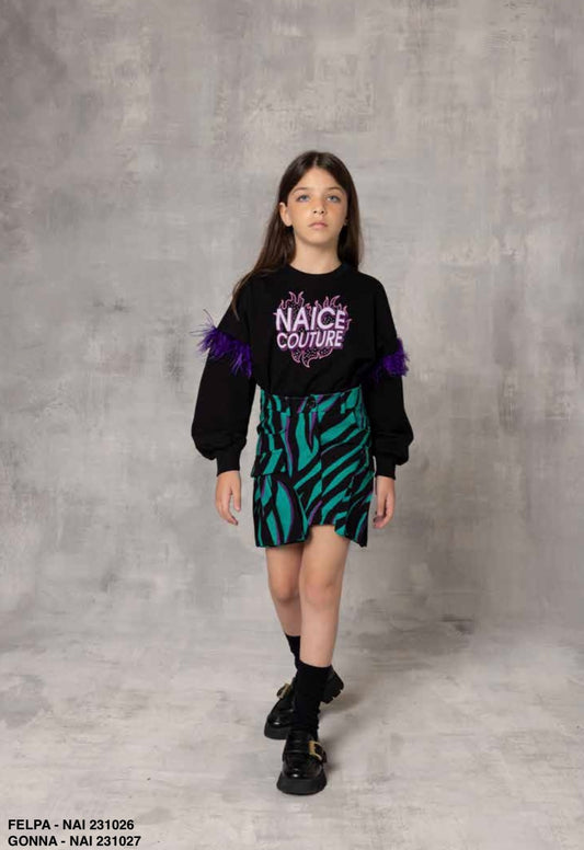 Felpa crop NAICE