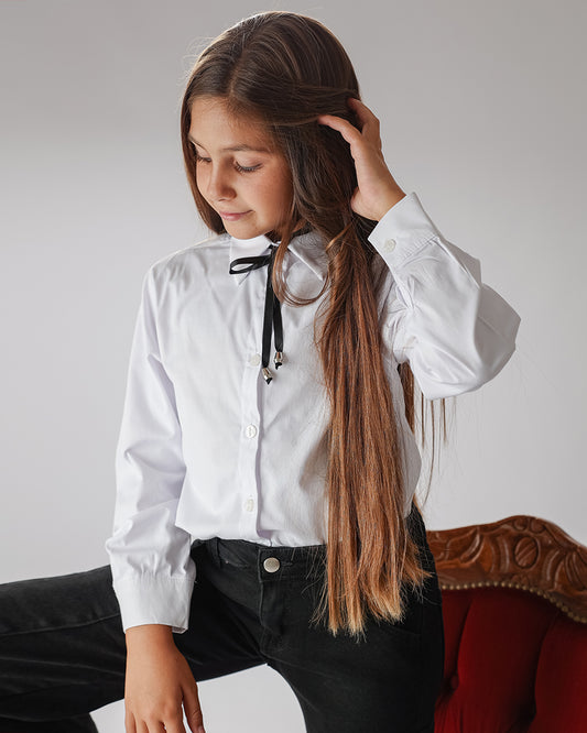 Camicia con fiocco