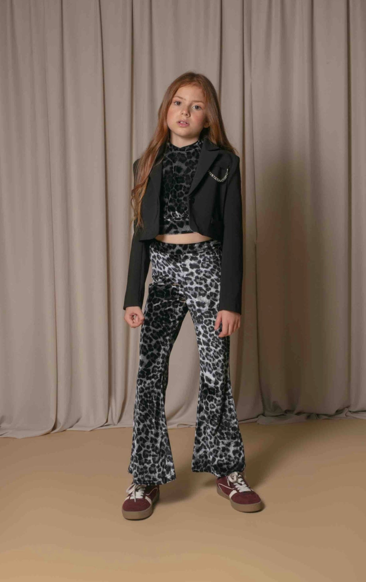 Top e pantalone a zampa Naice