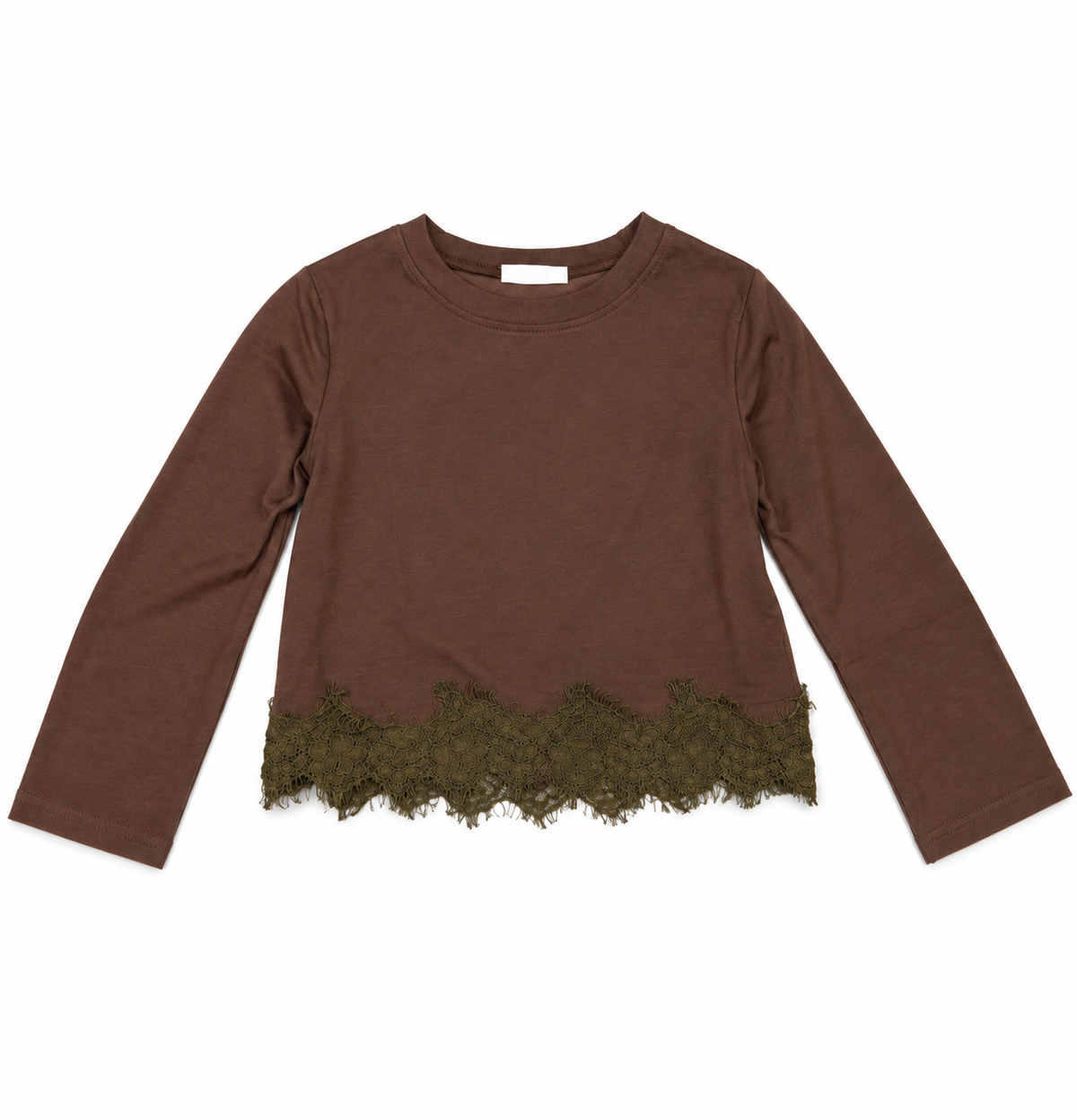 Maglia crop pizzo