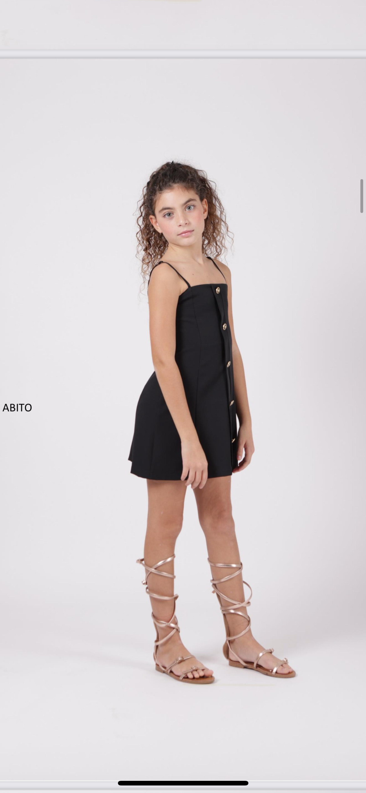 Abito bottoni oro Janice